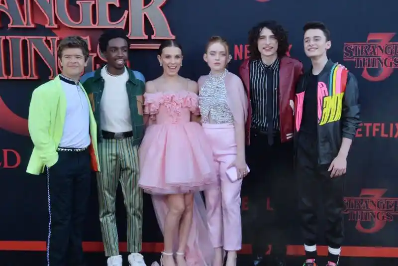 The core young cast Ages then and now