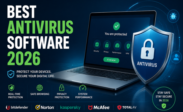 Best antivirus software 2026 protecting laptop from malware and cyber threats