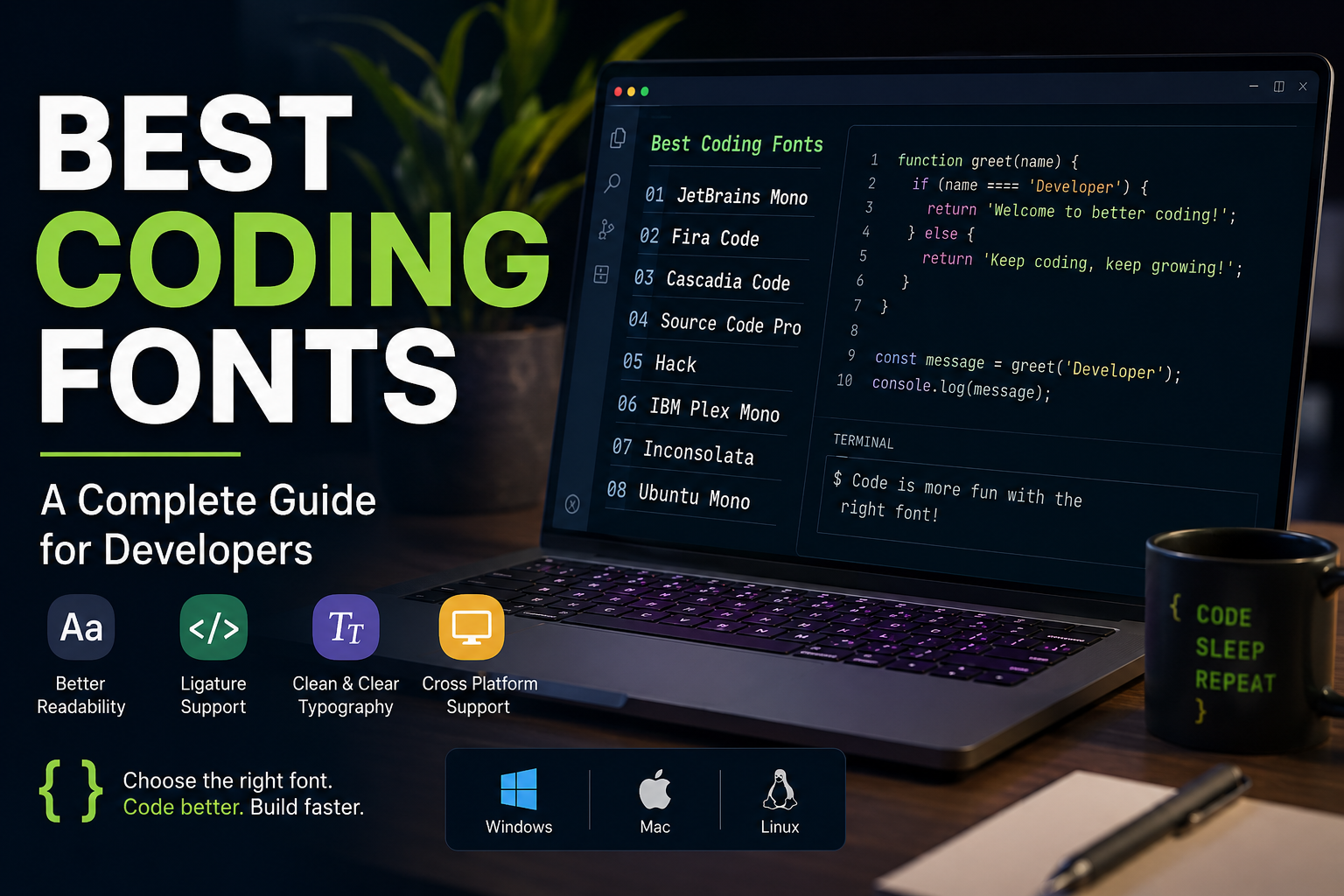 Best Coding Fonts: A Complete Guide for Developers