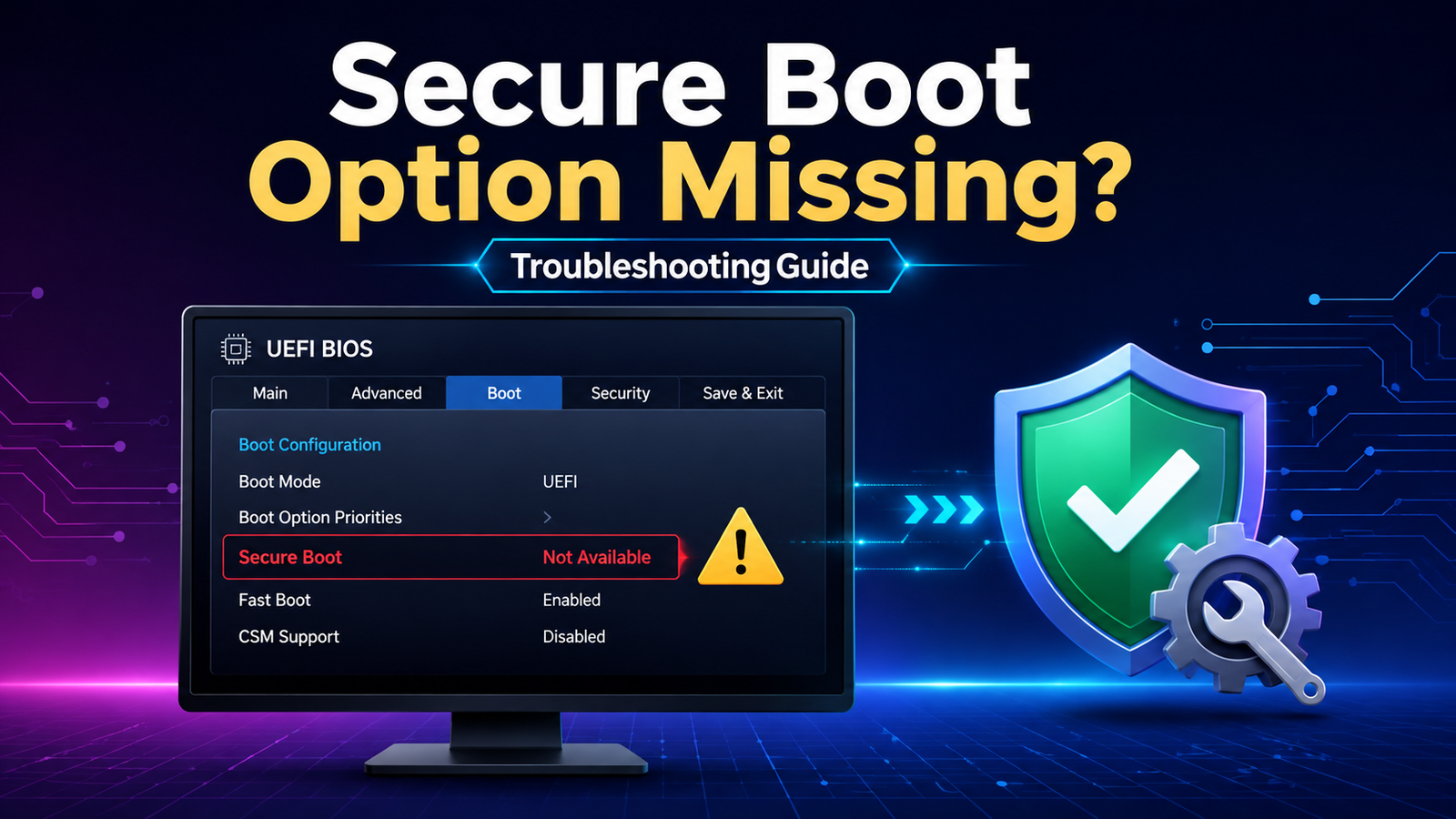 Secure Boot Option Missing? Here’s How to Fix It