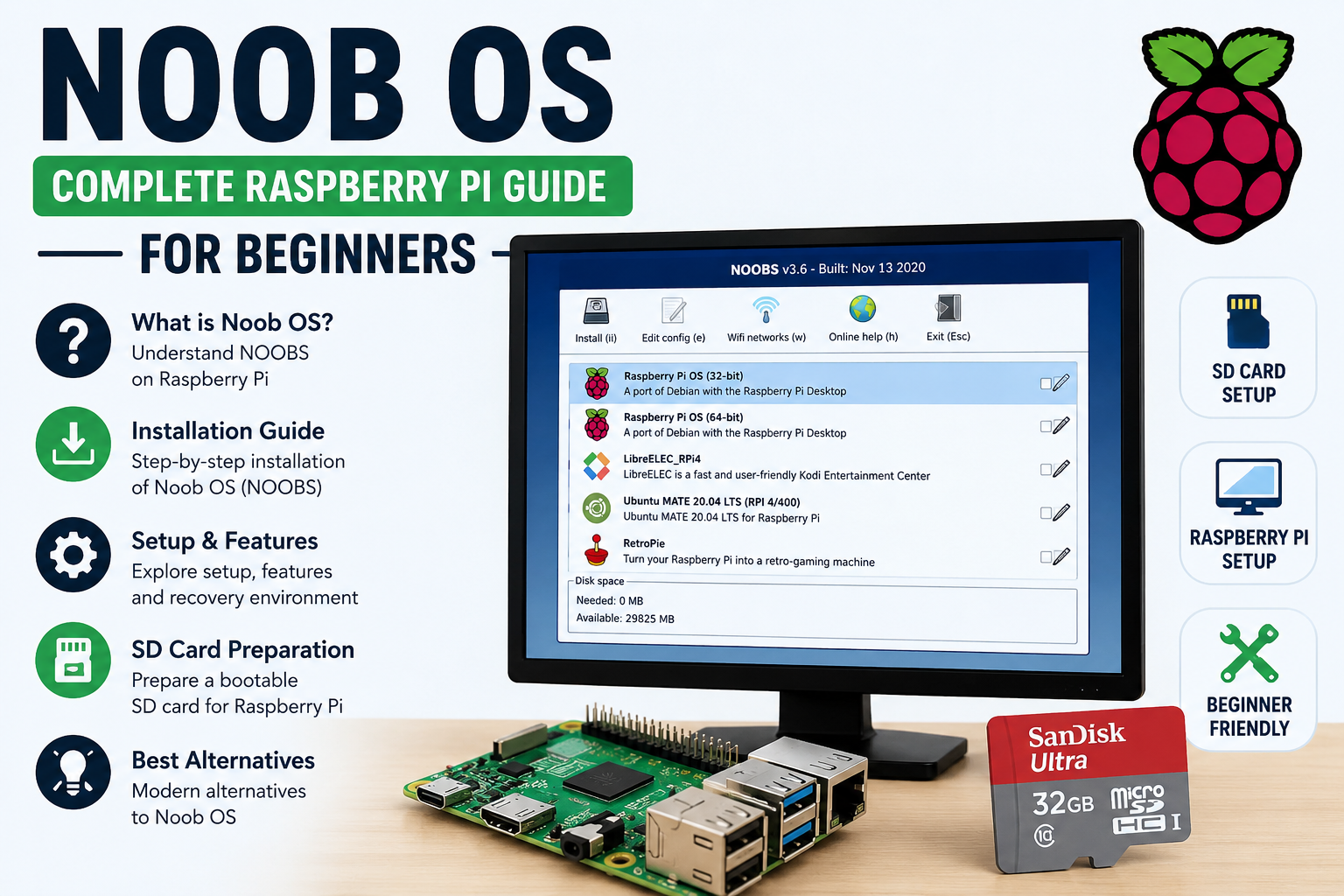 Noob OS: Complete Raspberry Pi Guide for Beginners