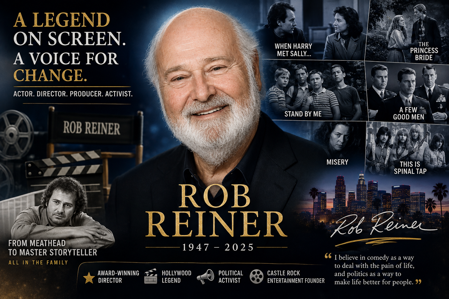 Who is Rob Reiner? The Complete Biography, Career, Net Worth, and Tragic Legacy