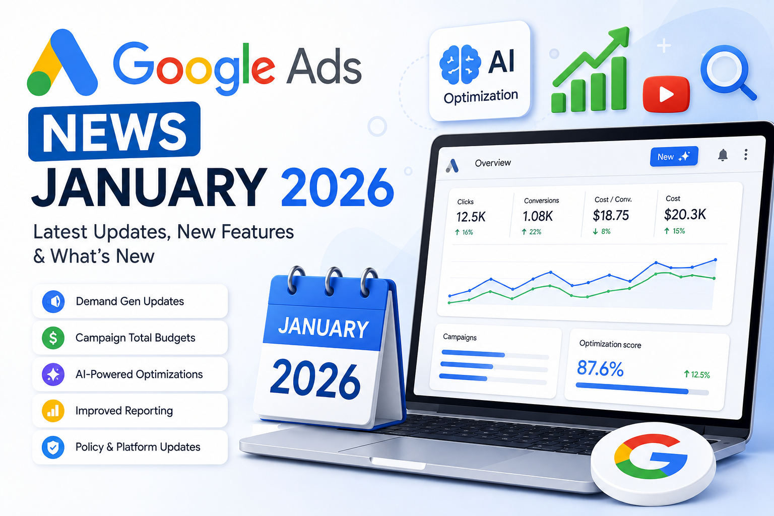 Google Ads News January 2026: Latest Updates, New Features & Campaign Changes