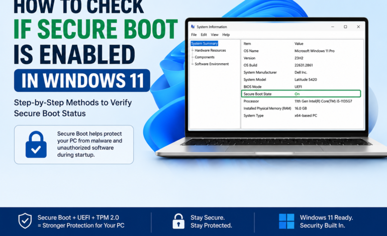 How to Check If Secure Boot Is Enabled in Windows 11