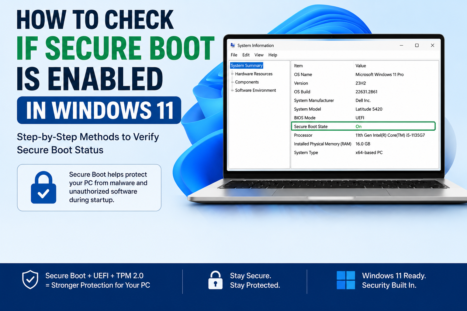How to Check If Secure Boot Is Enabled in Windows 11