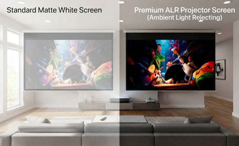 The Ultimate ALR Projector Screen Guide: Transforming Bright Living Rooms and Home Theaters into Cinematic Masterpieces